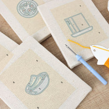 Load image into Gallery viewer, Punch Needle Kits (4 pieces) with frames - Baked Goodies
