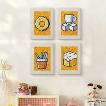 Load image into Gallery viewer, Punch Needle Kits (4 pieces) with frames - Tasty Delights