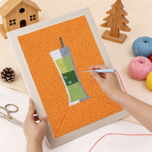 Load image into Gallery viewer, Punch Needle Kit with frame - Cocktail 1