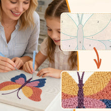 Load image into Gallery viewer, Punch Needle Kit with frame - Orange Butterfly