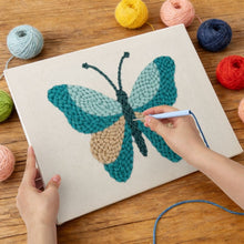 Load image into Gallery viewer, Punch Needle Kit with frame - Colors in Flight
