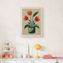 Load image into Gallery viewer, Punch Needle Kit with frame - Blooming Tulips