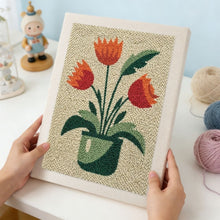 Load image into Gallery viewer, Punch Needle Kit with frame - Blooming Tulips