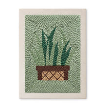 Load image into Gallery viewer, Punch Needle Kit with frame - Snake Plant Figured'Art