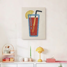 Load image into Gallery viewer, Punch Needle Kit with frame - Citrus Cooler