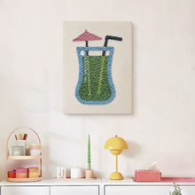 Load image into Gallery viewer, Punch Needle Kit with frame - Exotic Sip