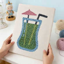 Load image into Gallery viewer, Punch Needle Kit with frame - Exotic Sip