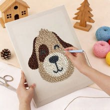 Load image into Gallery viewer, Punch Needle Kit with frame - Smiley Dog