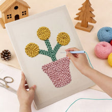Load image into Gallery viewer, Punch Needle Kit with frame - Green Thumb