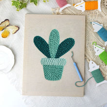 Load image into Gallery viewer, Punch Needle Kit with frame - Succulent Smile