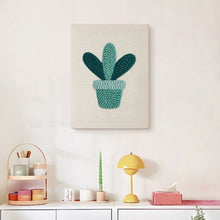 Load image into Gallery viewer, Punch Needle Kit with frame - Succulent Smile