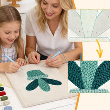 Load image into Gallery viewer, Punch Needle Kit with frame - Succulent Smile