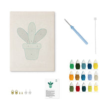 Load image into Gallery viewer, Punch Needle Kit with frame - Succulent Smile