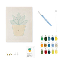 Load image into Gallery viewer, Punch Needle Kit with frame - Sunny Succulent