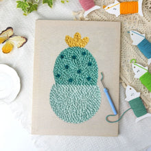 Load image into Gallery viewer, Punch Needle Kit with frame - Tiny Cactus Joy