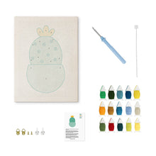 Load image into Gallery viewer, Punch Needle Kit with frame - Tiny Cactus Joy