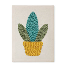 Load image into Gallery viewer, Punch Needle Kit with frame - Golden Succulent Figured'Art