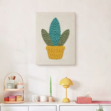 Load image into Gallery viewer, Punch Needle Kit with frame - Golden Succulent