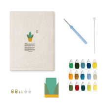 Load image into Gallery viewer, Punch Needle Kit with frame - Golden Succulent