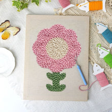 Load image into Gallery viewer, Punch Needle Kit with frame - Pink Petals