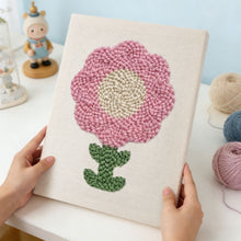 Load image into Gallery viewer, Punch Needle Kit with frame - Pink Petals