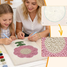 Load image into Gallery viewer, Punch Needle Kit with frame - Pink Petals