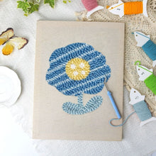 Load image into Gallery viewer, Punch Needle Kit with frame - Blue Blossom
