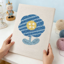 Load image into Gallery viewer, Punch Needle Kit with frame - Blue Blossom