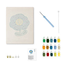 Load image into Gallery viewer, Punch Needle Kit with frame - Blue Blossom