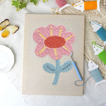 Load image into Gallery viewer, Punch Needle Kit with frame - Gentle Flower