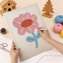 Load image into Gallery viewer, Punch Needle Kit with frame - Gentle Flower