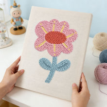 Load image into Gallery viewer, Punch Needle Kit with frame - Gentle Flower