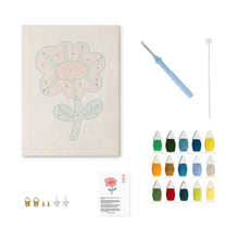 Load image into Gallery viewer, Punch Needle Kit with frame - Gentle Flower
