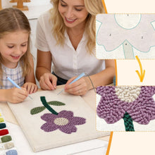 Load image into Gallery viewer, Punch Needle Kit with frame - Soft Spring Flower