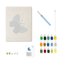 Load image into Gallery viewer, Punch Needle Kit with frame - Blue Dream Butterfly