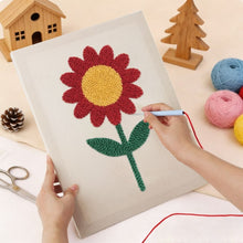 Load image into Gallery viewer, Punch Needle Kit with frame - Radiant Flower