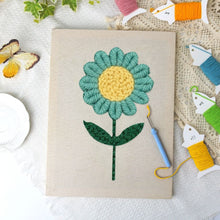 Load image into Gallery viewer, Punch Needle Kit with frame - Blue Sky Bloom