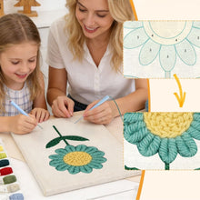 Load image into Gallery viewer, Punch Needle Kit with frame - Blue Sky Bloom