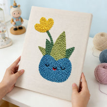 Load image into Gallery viewer, Punch Needle Kit with frame - Happy Succulent