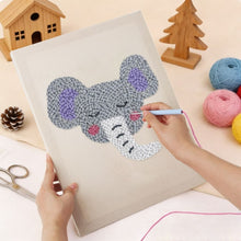 Load image into Gallery viewer, Punch Needle Kit with frame - Little Elephant
