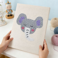 Load image into Gallery viewer, Punch Needle Kit with frame - Little Elephant