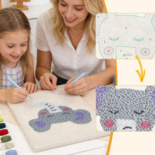 Load image into Gallery viewer, Punch Needle Kit with frame - Little Elephant