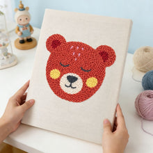 Load image into Gallery viewer, Punch Needle Kit with frame - Cuddly Bear