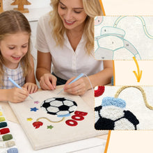 Load image into Gallery viewer, Punch Needle Kit with frame - Soccer Stars