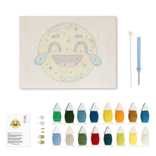 Load image into Gallery viewer, Punch Needle Kit with frame - Emoji Fun