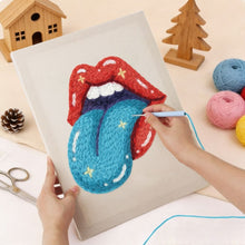 Load image into Gallery viewer, Punch Needle Kit with frame - Cosmic Kiss