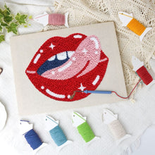 Load image into Gallery viewer, Punch Needle Kit with frame - Starry Kiss
