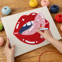 Load image into Gallery viewer, Punch Needle Kit with frame - Starry Kiss