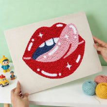 Load image into Gallery viewer, Punch Needle Kit with frame - Starry Kiss