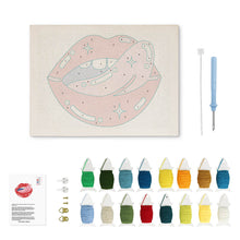 Load image into Gallery viewer, Punch Needle Kit with frame - Starry Kiss